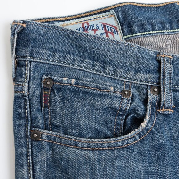 Abercrombie & Fitch Jeans 28x30 Low Rise Boot Button Fly Y2K Distressed Grunge - Picture 4 of 15